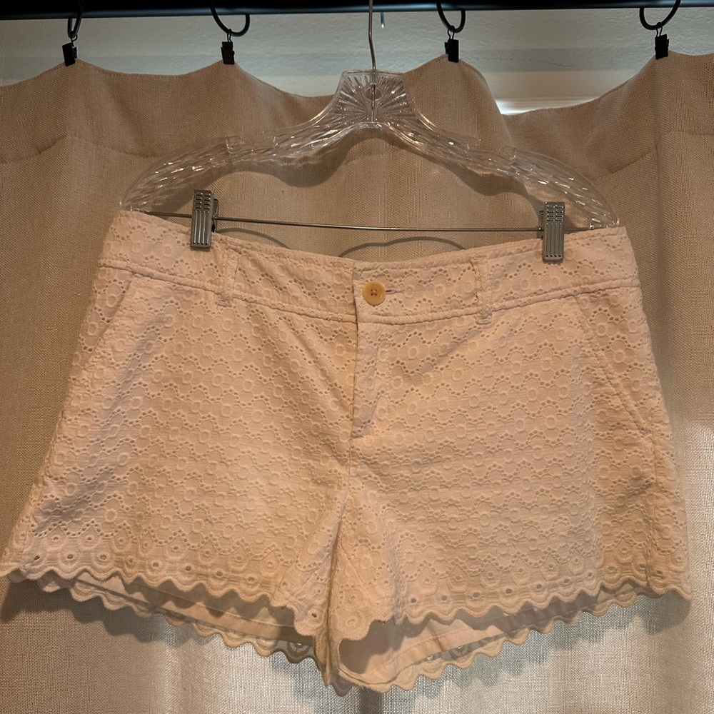 Lilly Pulitzer White Eyelet Shorts